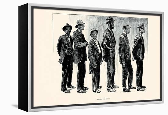 Waiting for Bread-Charles Dana Gibson-Framed Stretched Canvas