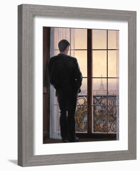 Waiting for Paris 1-Myles Sullivan-Framed Art Print