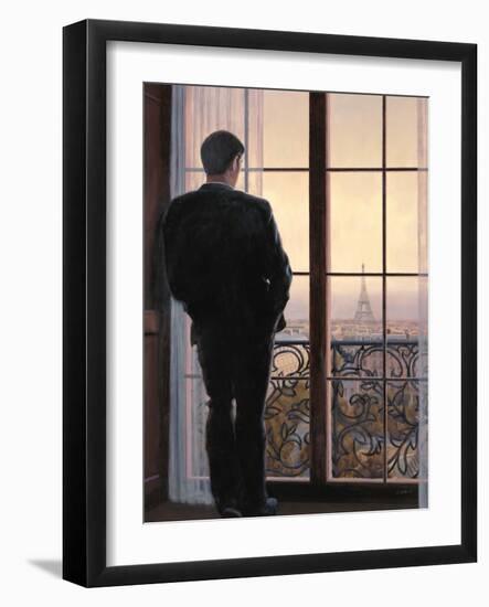 Waiting for Paris 1-Myles Sullivan-Framed Art Print