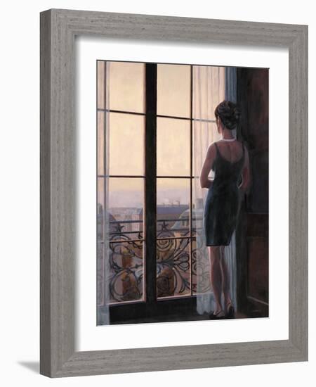 Waiting for Paris 2-Myles Sullivan-Framed Art Print