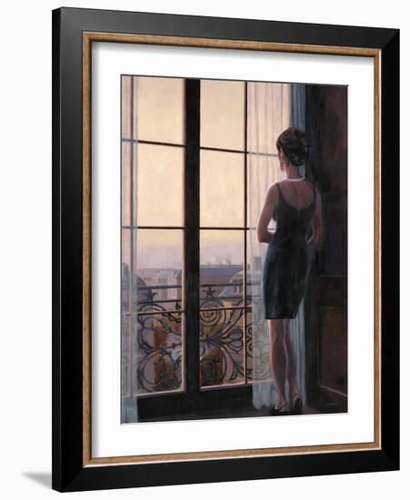 Waiting for Paris 2-Myles Sullivan-Framed Art Print