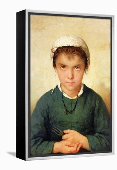 Waiting for Supper (Oil on Canvas)-Henriette Browne-Framed Premier Image Canvas