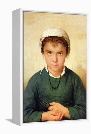 Waiting for Supper (Oil on Canvas)-Henriette Browne-Framed Premier Image Canvas