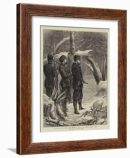 Waiting for the Bear, the Prince of Wales at a Russian Imperial Hunt-George Goodwin Kilburne-Framed Giclee Print