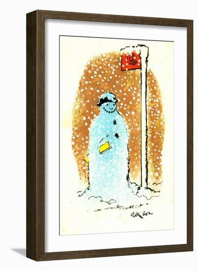 Waiting for the Bus, 1973-George Adamson-Framed Giclee Print