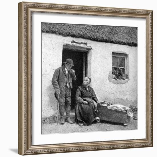 Waiting for the Doctor in Remote Galway, Ireland, 1922-AW Cutler-Framed Giclee Print