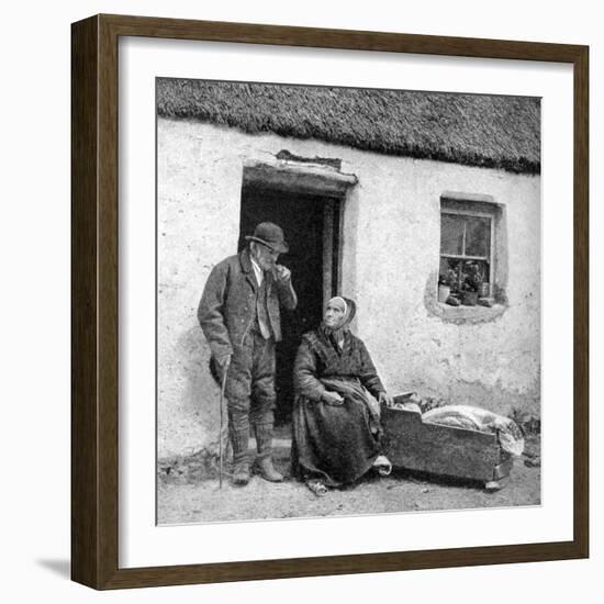 Waiting for the Doctor in Remote Galway, Ireland, 1922-AW Cutler-Framed Giclee Print
