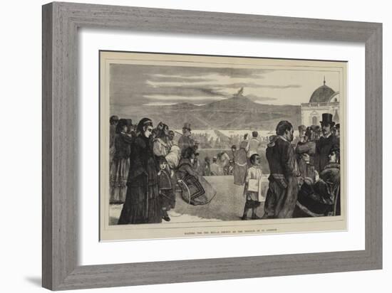 Waiting for the End, a Sketch on the Terrace of St Germain-Sir James Dromgole Linton-Framed Giclee Print