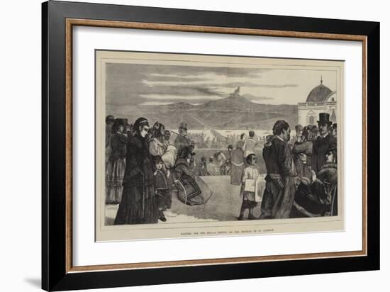 Waiting for the End, a Sketch on the Terrace of St Germain-Sir James Dromgole Linton-Framed Giclee Print