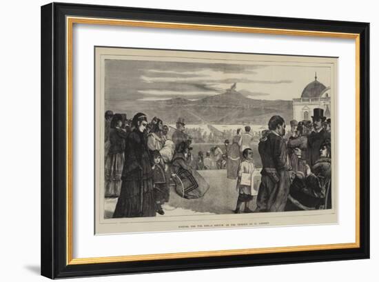 Waiting for the End, a Sketch on the Terrace of St Germain-Sir James Dromgole Linton-Framed Giclee Print