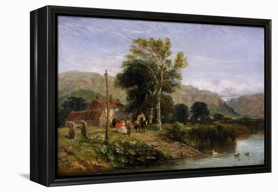 Waiting for the Ferry, 1845 (Oil on Canvas)-David Cox-Framed Premier Image Canvas