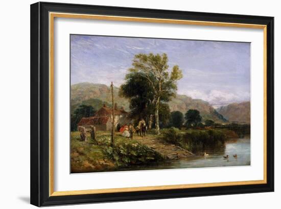 Waiting for the Ferry, 1845 (Oil on Canvas)-David Cox-Framed Giclee Print