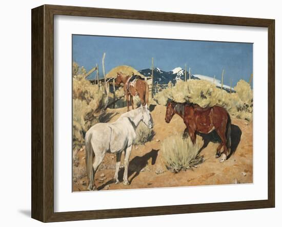 Waiting for the Gate to Open-Emilio Boggio-Framed Giclee Print