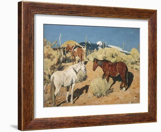 Waiting for the Gate to Open-Emilio Boggio-Framed Giclee Print