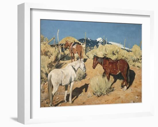 Waiting for the Gate to Open-Emilio Boggio-Framed Giclee Print