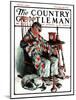 "Waiting for the New Year," Country Gentleman Cover, January 3, 1925-William Meade Prince-Mounted Giclee Print