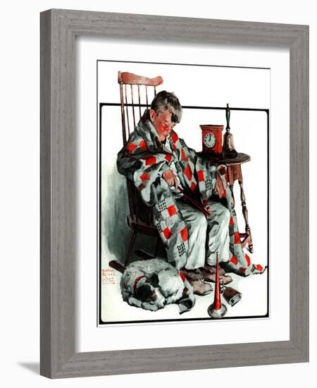 "Waiting for the New Year,"January 3, 1925-William Meade Prince-Framed Giclee Print