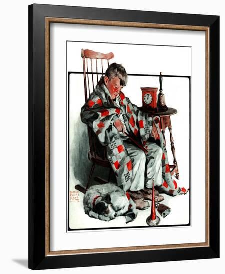 "Waiting for the New Year,"January 3, 1925-William Meade Prince-Framed Giclee Print