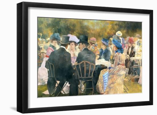 Waiting for the Paddle Steamers-Peter Miller-Framed Giclee Print