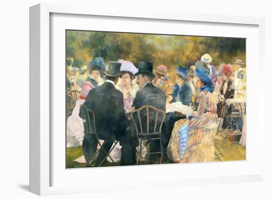 Waiting for the Paddle Steamers-Peter Miller-Framed Giclee Print