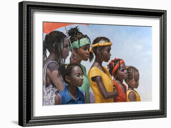 Waiting for the Parade-Michael Jackson-Framed Giclee Print