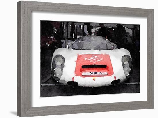 Waiting for the race Watercolor-NaxArt-Framed Art Print