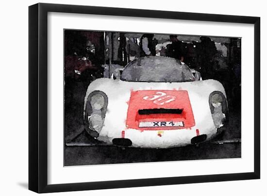 Waiting for the race Watercolor-NaxArt-Framed Art Print