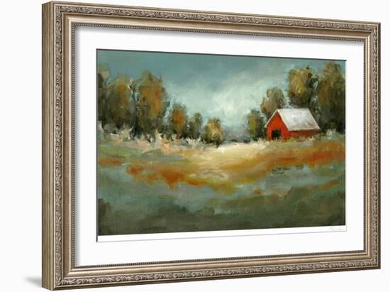 Waiting for the Rain-Christina Long-Framed Art Print