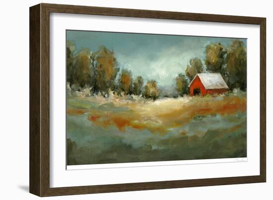 Waiting for the Rain-Christina Long-Framed Art Print