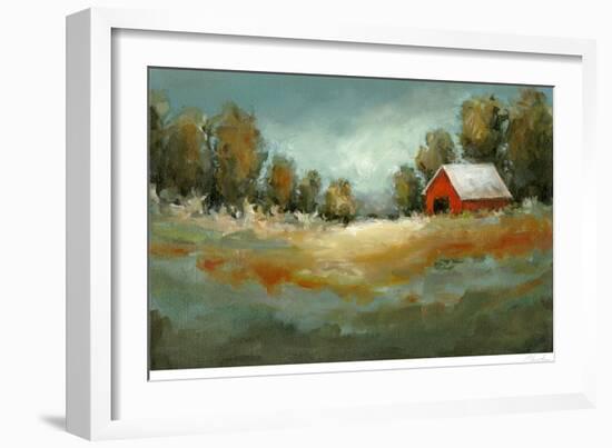 Waiting for the Rain-Christina Long-Framed Art Print