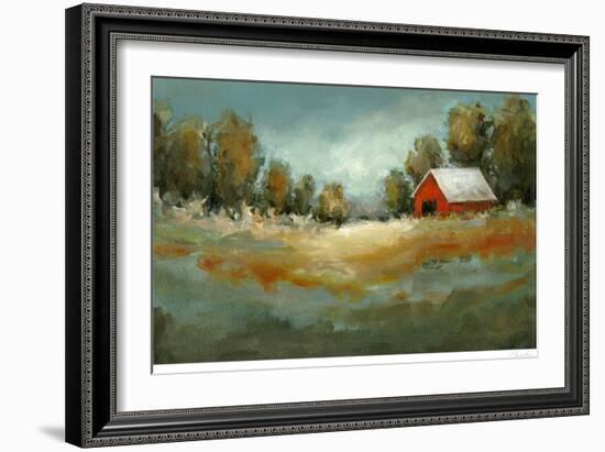 Waiting for the Rain-Christina Long-Framed Art Print