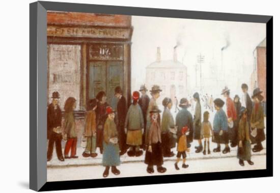 Waiting for the Shops to Open-Laurence Stephen Lowry-Mounted Art Print