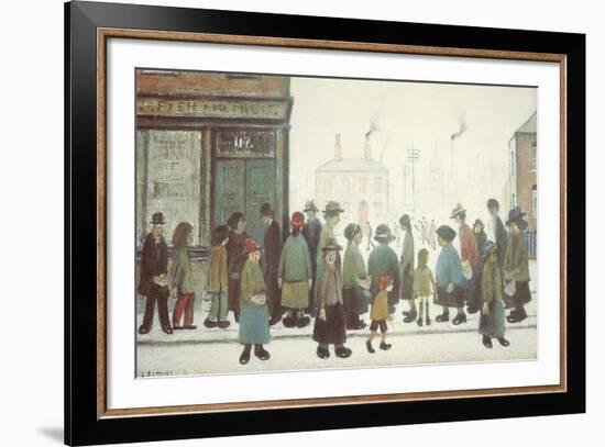 Waiting For The Shops To Open-Laurence Stephen Lowry-Framed Giclee Print