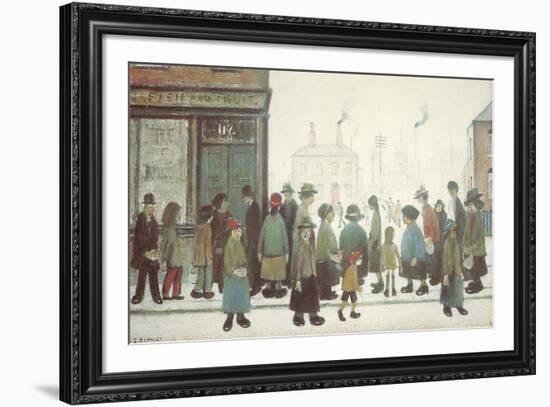 Waiting For The Shops To Open-Laurence Stephen Lowry-Framed Giclee Print