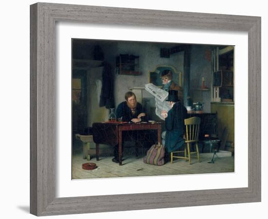 Waiting for the Stage, 1851-Richard Caton Woodville-Framed Giclee Print