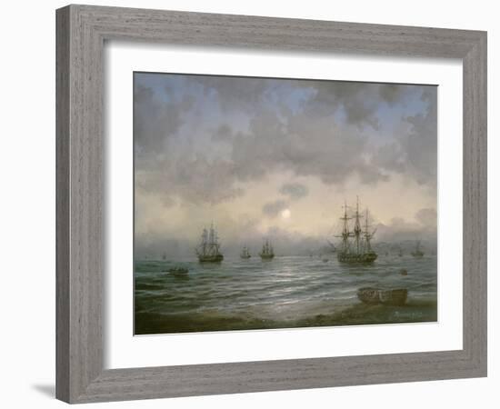 Waiting for the Tide-Richard Willis-Framed Giclee Print