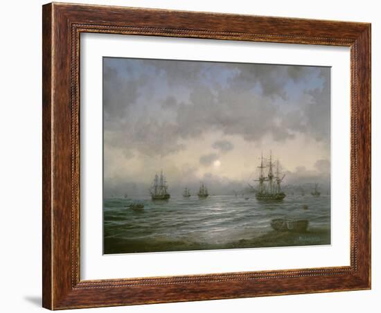 Waiting for the Tide-Richard Willis-Framed Giclee Print