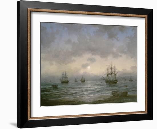 Waiting for the Tide-Richard Willis-Framed Giclee Print