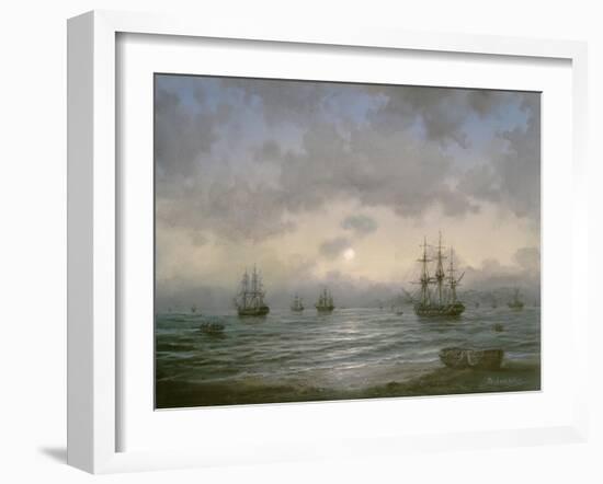 Waiting for the Tide-Richard Willis-Framed Giclee Print