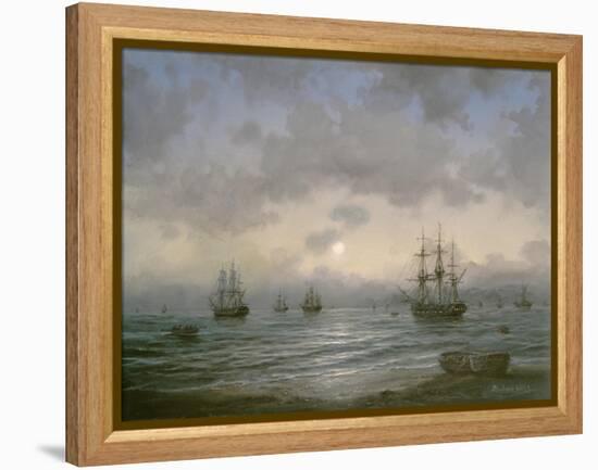 Waiting for the Tide-Richard Willis-Framed Premier Image Canvas