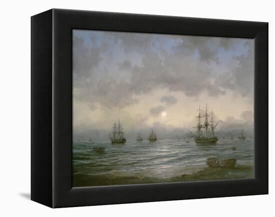 Waiting for the Tide-Richard Willis-Framed Premier Image Canvas