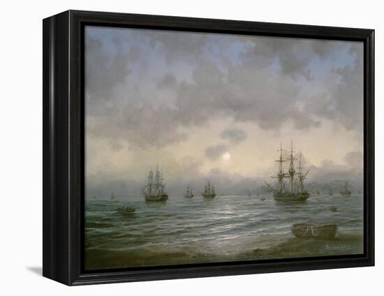 Waiting for the Tide-Richard Willis-Framed Premier Image Canvas