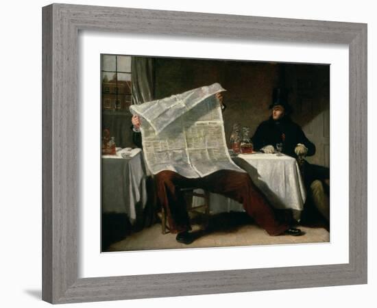 Waiting For the Times, 1831-Benjamin Robert Haydon-Framed Giclee Print