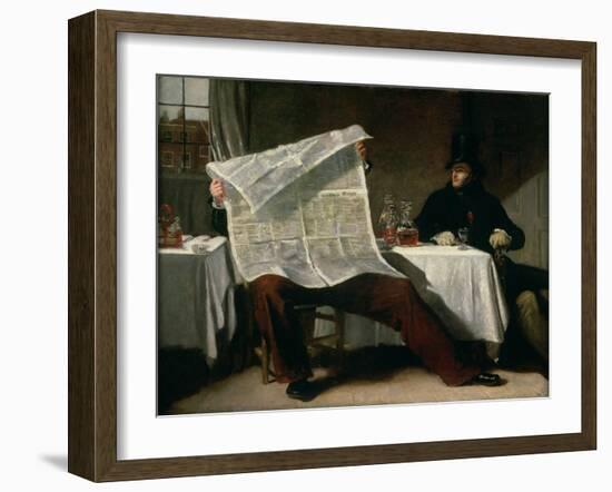 Waiting For the Times, 1831-Benjamin Robert Haydon-Framed Giclee Print