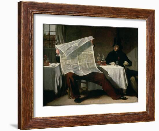 Waiting For the Times, 1831-Benjamin Robert Haydon-Framed Giclee Print