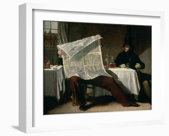 Waiting For the Times, 1831-Benjamin Robert Haydon-Framed Giclee Print