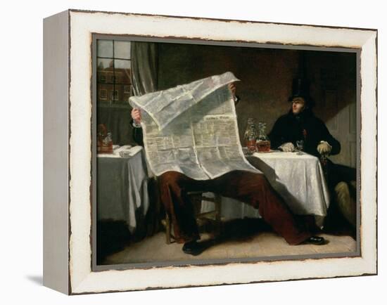 Waiting For the Times, 1831-Benjamin Robert Haydon-Framed Premier Image Canvas