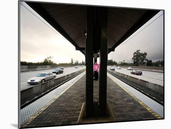 Waiting for the Train-Kevin Lange-Mounted Photographic Print