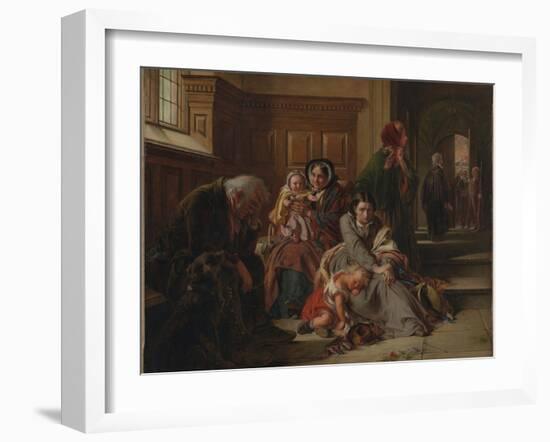 Waiting for the Verdict, 1859-Abraham Solomon-Framed Giclee Print