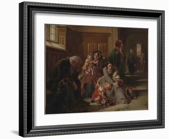 Waiting for the Verdict, 1859-Abraham Solomon-Framed Giclee Print